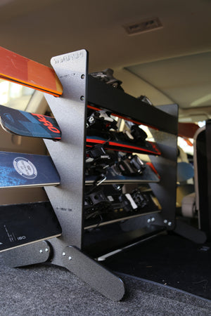 The TRAPSKI Tower with Security Strap | Internal Ski Mobile Rack | SUVs, Vans, Crossovers, Hatchbacks | Third Row SUVS - TRAPSKI