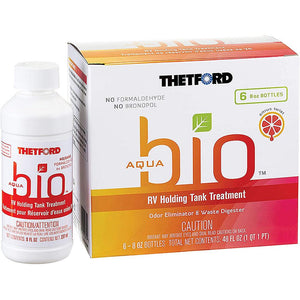 Thetford AquaBio RV Holding Tank Treatment - Citrus Twist Scent - 6-Pack of 8oz Bottles - TRAPSKI