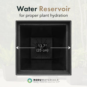 Tierra Verde 2 Pack Indoor Outdoor Self Watering Planter, Symphony, 15"W x 28"H