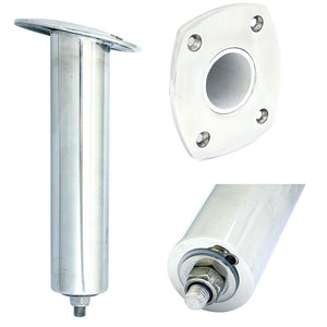 Tigress 4 Hole Extra Long Swivel Rectangular Head Rod Holder - 15 Degree - 12-1/2" - TRAPSKI