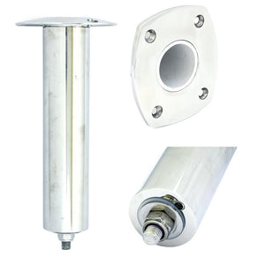 Tigress 4 Hole Swivel Rectangular Head Rod Holder - 0 Degree - 10-1/2" - TRAPSKI