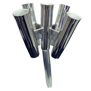 Tigress Five Rod Cluster - Bent Butt - Polished Aluminum - TRAPSKI