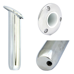 Tigress Round Head Closed Base Rod Holder - 30 Degree - 9" - TRAPSKI