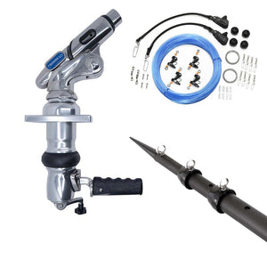 Tigress XD Crank Top Mount System - 18 - Carbon Fiber XD Black/Black Outriggers Pro Series Double Rigging Kit - TRAPSKI