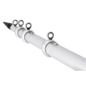 Tigress XD Telescoping Aluminum Outrigger Poles - 18 - 1-1/2" OD - Silver - TRAPSKI