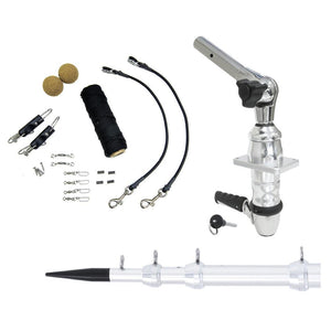 Tigress XD Top Mount System - 15 - Silver Outriggers Elite Rigging Kit - TRAPSKI