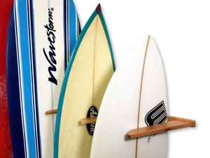 Holden Beach Surfboard Storage Vertical Wood Rack | Holds 6 Surfboards