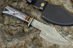 Titan Damascus Axe with Pakkawood Handle