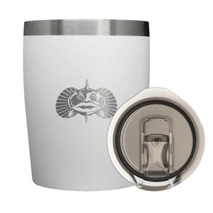 Toadfish Non-Tipping 10oz Rocks Tumbler - White - TRAPSKI
