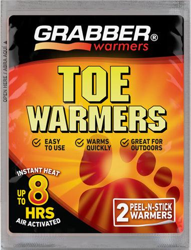 Grabber Toe Warmers - Long Lasting Safe Natural Odorless Air Activated Warmers - Up to 8 Hours of Heat - 40 Pair Box - TRAPSKI, LLC