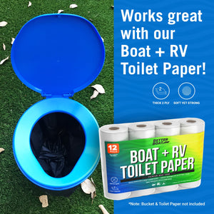 Portable Bucket Toilet Seat Set