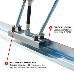 Tomahawk Concrete Power Screed Dual Aluminum Blade Bundle (Choose 2 Boards)