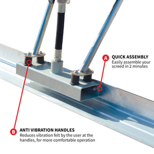 Tomahawk Power Concrete Screed Three Aluminum Blade Bundle (Choose 3 Boards) - TRAPSKI
