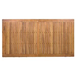 TOPMAX Patio 5pcs Wooden Dining Table Set
