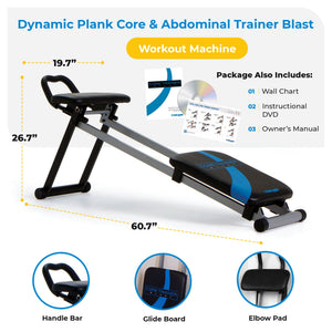 Total Gym Fitness Dynamic Plank Core & Abdominal Trainer Blast Workout Machine - TRAPSKI
