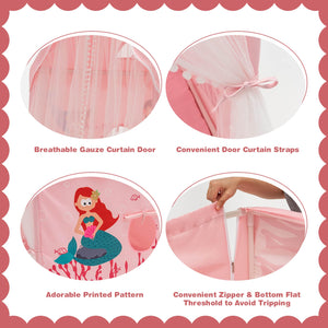 Large Kids Play Tent with Removable Cotton Mat