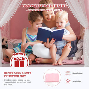 Large Kids Play Tent with Removable Cotton Mat