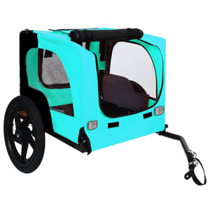 Pet Bike Trailer with Steel Frame and Waterproof Canopy - Outdoor