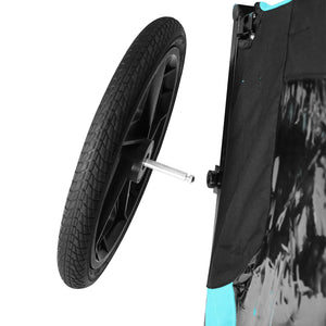 Pet Bike Trailer with Steel Frame and Waterproof Canopy - Outdoor