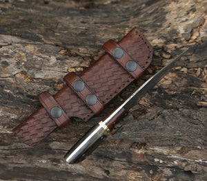 Trailseeker Every Day Carry Knife with Ram Horn & Rosewood Handle