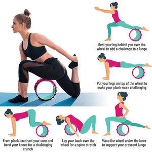TRAKK ACCU-WHEEL Foam Roller Recovery Wheel for Full Body Pain Relief, Pink - TRAPSKI