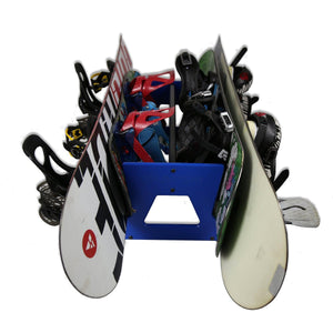 TRAPSKI DOUBLE Mobile All Mountain Ski and Standard Stance Snowboard Rack - TRAPSKI