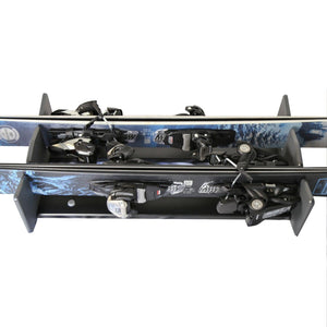 TRAPSKI LowPro 2 S Ski and Snowboard Rack Insert for Rooftop Cargo Box | High Quality Marine Grade HDPE Plastic | UV Protected | Premium Strap Included | 3 Year Warranty | Made in the USA - TRAPSKI