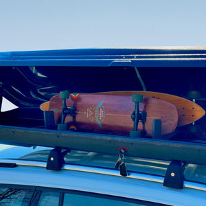 TRAPSKI LowPro 2 S Ski and Snowboard Rack Insert for Rooftop Cargo Box | High Quality Marine Grade HDPE Plastic | UV Protected | Premium Strap Included | 3 Year Warranty | Made in the USA - TRAPSKI