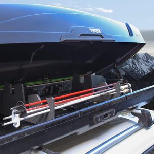 TRAPSKI LowPro 3 M Ski and Snowboard Rack Insert for Rooftop Cargo Box | High Quality Marine Grade HDPE Plastic | UV Protected | Premium Strap Included | 3 Year Warranty | Made in the USA - TRAPSKI
