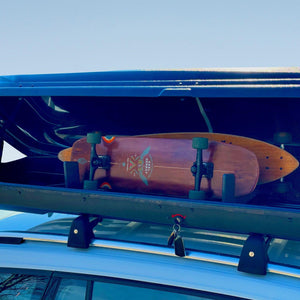 TRAPSKI LowPro 3 M Ski and Snowboard Rack Insert for Rooftop Cargo Box | High Quality Marine Grade HDPE Plastic | UV Protected | Premium Strap Included | 3 Year Warranty | Made in the USA - TRAPSKI