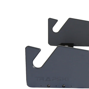 TRAPSKI LowPro 3 M Ski and Snowboard Rack Insert for Rooftop Cargo Box | High Quality Marine Grade HDPE Plastic | UV Protected | Premium Strap Included | 3 Year Warranty | Made in the USA - TRAPSKI