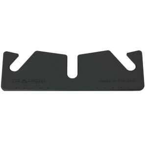 TRAPSKI LowPro 3 M Ski and Snowboard Rack Insert for Rooftop Cargo Box | High Quality Marine Grade HDPE Plastic | UV Protected | Premium Strap Included | 3 Year Warranty | Made in the USA - TRAPSKI