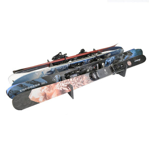 TRAPSKI LowPro 4 L Ski and Snowboard Rack Insert for Rooftop Cargo Box | High Quality Marine Grade HDPE Plastic | Premium Strap Included | 3 Year Warranty | Made in the USA | Veteran Owned Business - TRAPSKI