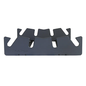 TRAPSKI LowPro 4 L Ski and Snowboard Rack Insert for Rooftop Cargo Box | High Quality Marine Grade HDPE Plastic | Premium Strap Included | 3 Year Warranty | Made in the USA | Veteran Owned Business - TRAPSKI