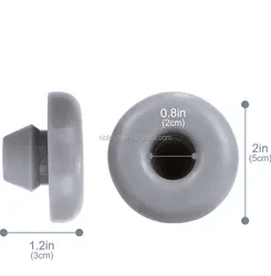 TRAPSKI Rack Replacement Rack Feet | Common 20 qt Cooler Rubber Feet for RTIC Coolers, Yeti Coolers, Tundra Roadie Tank Hard Sided | Non-Slip Non-Scratch Rubber Feet, Gray - TRAPSKI