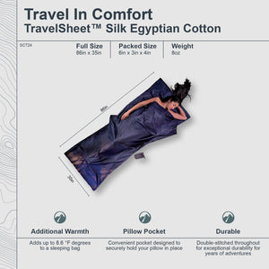 TravelSheet™ Silk Egyptian Cotton - TRAPSKI
