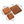 Tressa Acacia Wood Square Plates (Set of 3)