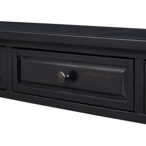 63" Console Table with Drawers and Shelf - Espresso