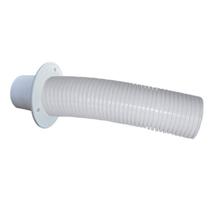 Trident Marine 10 White Stern Flex Hose w/Transom Flange - TRAPSKI