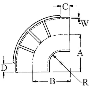 Trident Marine 3" ID 90-Degree EPDM Black Rubber Molded Wet Exhaust Elbow w/4 T-Bolt Clamps - TRAPSKI
