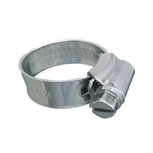 Trident Marine 316 SS Non-Perforated Worm Gear Hose Clamp - 3/8" Band - (3/4" 1-1/8") Clamping Range - 10-Pack - SAE Size 10 - TRAPSKI
