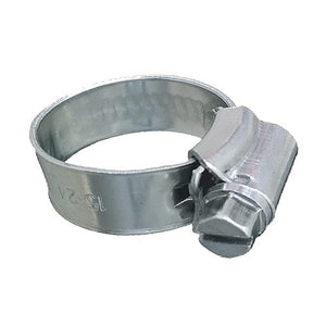 Trident Marine 316 SS Non-Perforated Worm Gear Hose Clamp - 3/8" Band - (5/16" 9/16") Clamping Range - 10-Pack - SAE Size 3 - TRAPSKI