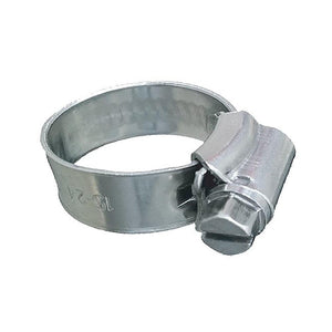 Trident Marine 316 SS Non-Perforated Worm Gear Hose Clamp - 3/8" Band - 5/8"15/16" Clamping Range - 10-Pack - SAE Size 8 - TRAPSKI