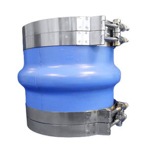 Trident Marine 6" ID Blue Silicone Molded Wet Exhaust Hump w/4 T-Bolt Clamp - TRAPSKI