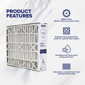 Trion 255649-102 Air Bear 20 x 25 x 5 Inch MERV 8 Air Purifier Filter (3 Pack)