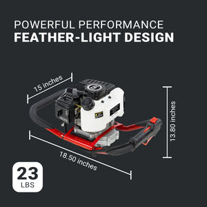 DR Power Premier Earth 52cc 2 Cycle Engine High Performance Auger Powerhead - TRAPSKI