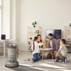 Kero World 23,800 BTU Portable Indoor Kerosene Wick Convection Heater, Gray