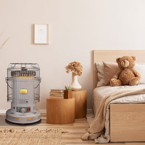 Kero World 23,800 BTU Portable Indoor Kerosene Wick Convection Heater, Gray