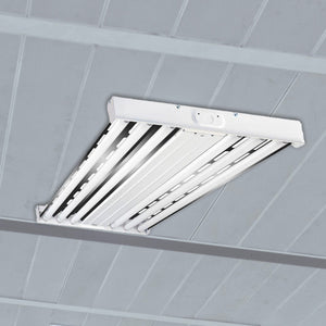 Metalux F Bay HBL 2 x 4 Foot 6 Lamp T5 Commercial Fluorescent Lamp Light Fixture