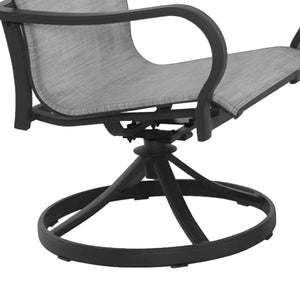 Four Seasons Courtyard Palermo 3 Piece Aluminum Bistro Set with Swivel Rockers